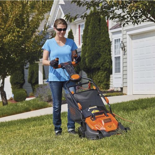 Tondeuse à gazon à conducteur marchant - BEMW472ES - Black & Decker - résidentielle / électrique / pour grandes surfaces