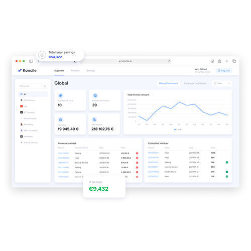 Logiciel de calcul - AI - Koncile - d'analyse / de gestion de données / d'estimation de coûts
