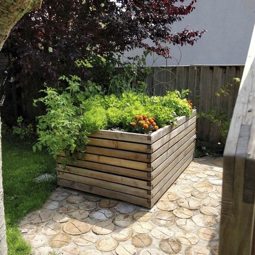 Carré potager en mélèze - Gartenfrosch GmbH - résidentiel / d'extérieur / avec arrosage intégré