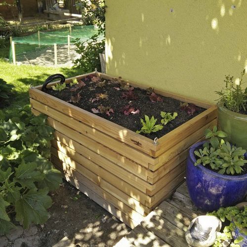 Carré potager en mélèze - Gartenfrosch GmbH - résidentiel / d'extérieur / avec arrosage intégré