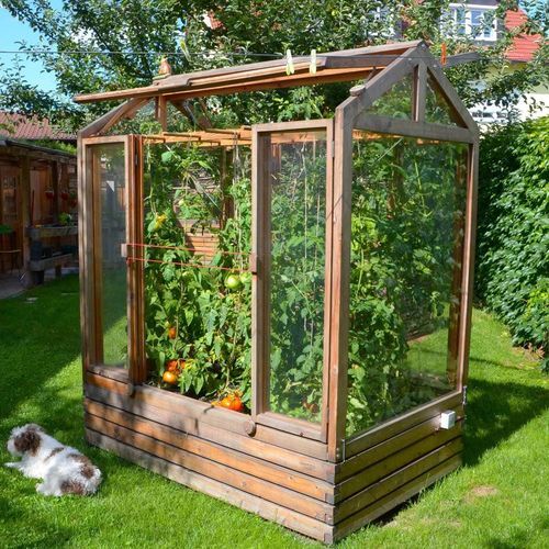 Serre de jardinage - Gartenfrosch GmbH - monochapelle / en mélèze / à double vitrage