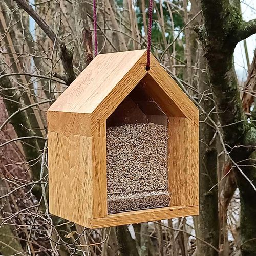 Mangeoire à oiseaux en chêne - Gartenfrosch GmbH