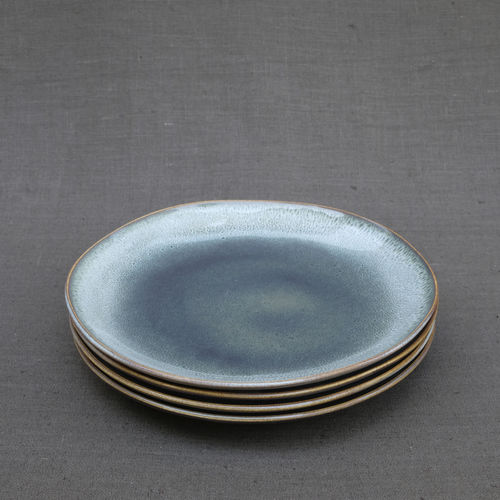 Assiette plate - CROOKED LANKE - izanami GbR - à dîner / ronde / en céramique