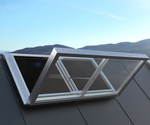 Trappe de désenfumage aluminium - MONODELTA TG - TRIA FRANCE - dispositif d'évacuation des fumées et de la chaleur / pour toiture