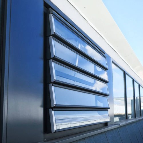 Exutoire de fumée en aluminium - VENTRA-F - TRIA FRANCE - en polycarbonate / en verre / DENFC