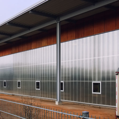 Système de façade en polycarbonate - TRILIGHT - TRIA FRANCE - acoustique