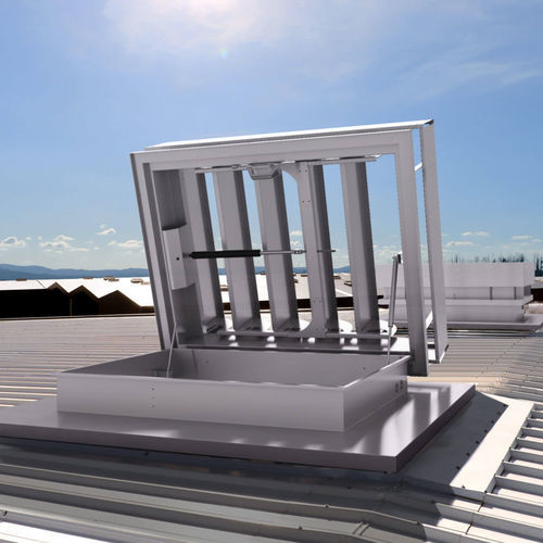Exutoire de fumée en aluminium - VENTRA-RA - TRIA FRANCE - en polycarbonate / en verre / DENFC