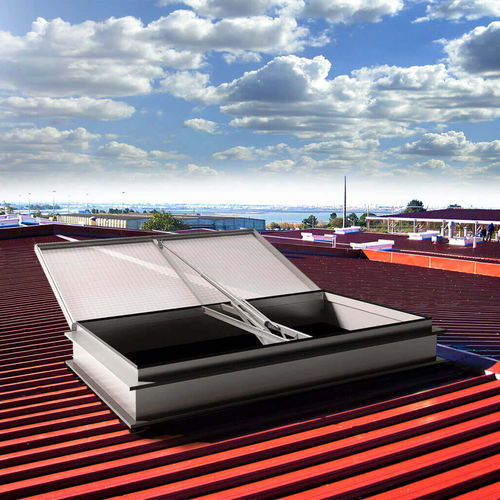 Trappe de désenfumage aluminium - COVIA - TRIA FRANCE - dispositif d'évacuation des fumées et de la chaleur / pour toiture