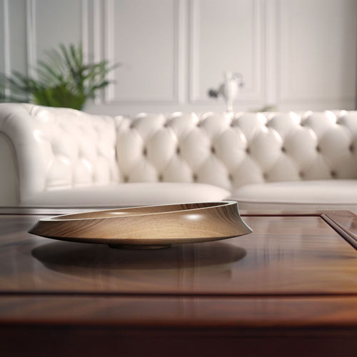 Centre de table en noyer - Noble Walnut - Canzien - fait main / minimaliste / Fabriqué en Italie