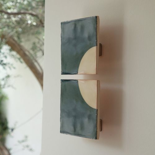 Applique murale contemporaine - MOON B - Violaine d'Harcourt - d'intérieur / d'extérieur / en aluminium