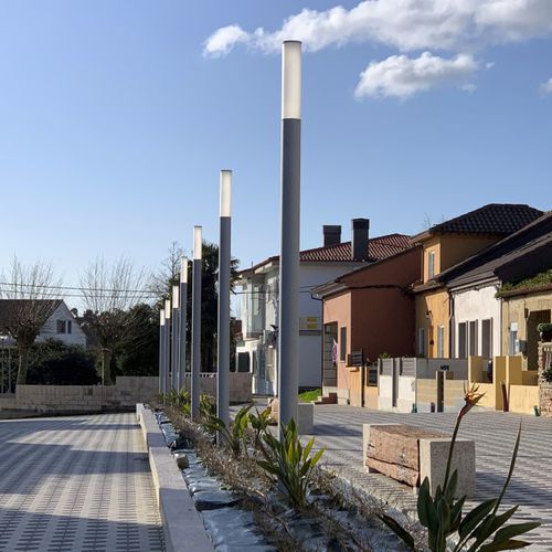 Lampadaire urbain - ANUBIS-LED - IDELNOR - contemporain / en acier galvanisé / en acier thermolaqué