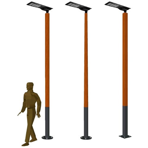 Lampadaire solaire - MDR.HELIOS - IDELNOR - urbain / contemporain / en fonte d'aluminium