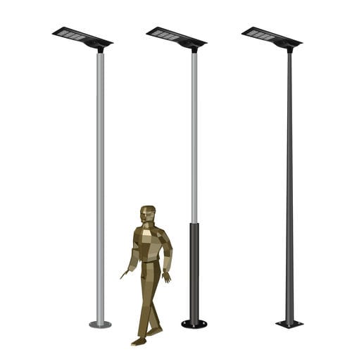 Lampadaire solaire - ACR.HELIOS - IDELNOR - urbain / contemporain / en fonte d'aluminium