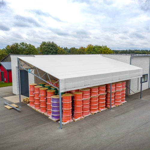 Auvent en acier galvanisé - Finest Hall - en plastique / incliné / contemporain