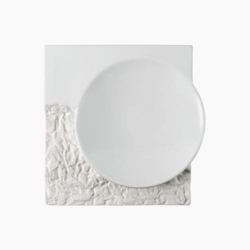 Assiette plate - Terra - COSTA VERDE - carrée / en porcelaine / professionnelle