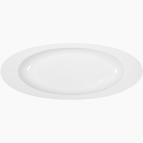 Assiette de service - Saturno : 045003700001 - COSTA VERDE - ovale / en porcelaine / professionnelle