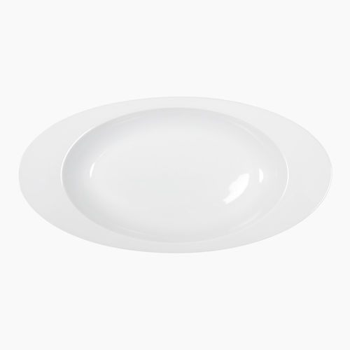 Assiette de service - Saturno : 045003900001 - COSTA VERDE - ovale / en porcelaine / professionnelle