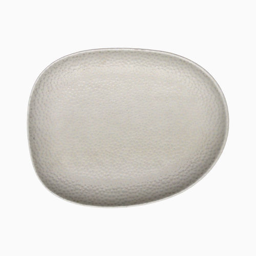 Assiette en porcelaine - Bubbly : 011000304766 - COSTA VERDE - professionnelle / uni / grise