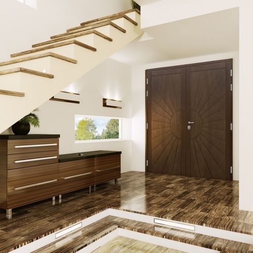 Porte d'intérieur - BASIC - SIDEL SRL - en pin / en chêne / à galandage