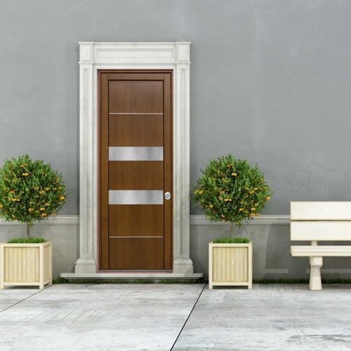 Porte d'entrée - FASHION - SIDEL SRL - aluminium / en acier / en pin