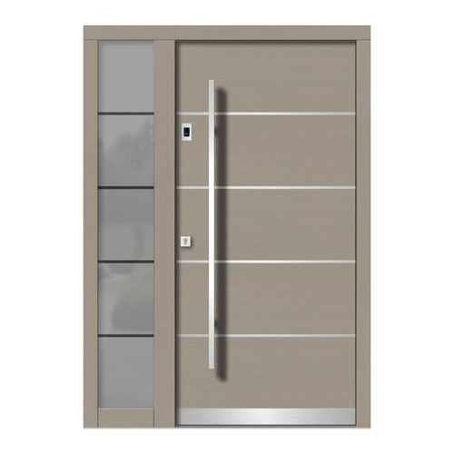 Porte d'entrée - H107E+ST - DOORS, d.o.o. - en bois / battante / contemporaine