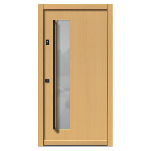 Porte d'entrée - H122 - DOORS, d.o.o. - en bois / battante / contemporaine