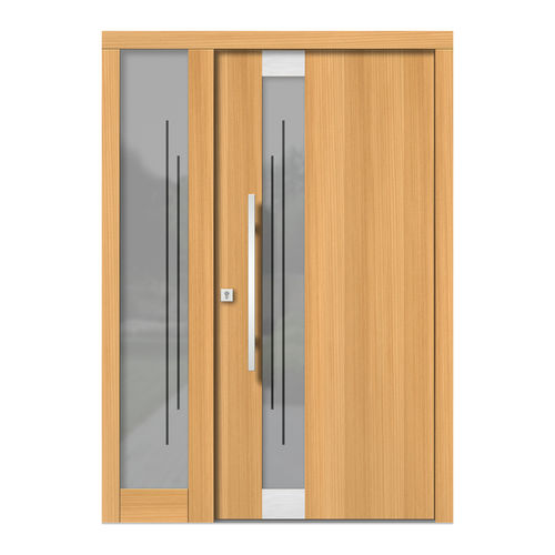 Porte d'entrée - H122E+ST - DOORS, d.o.o. - en bois / battante / contemporaine
