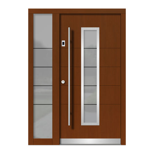 Porte d'entrée - H125E+ST - DOORS, d.o.o. - en bois / battante / contemporaine