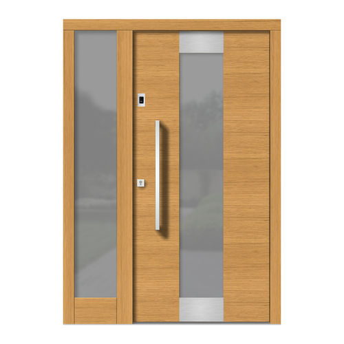 Porte d'entrée - H150E+ST - DOORS, d.o.o. - en bois / battante / contemporaine