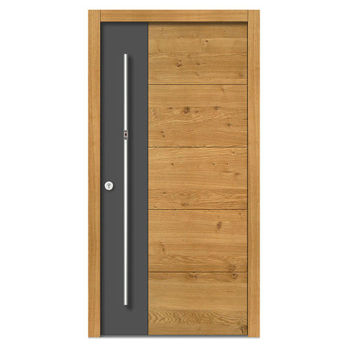 Porte d'entrée - H191 - DOORS, d.o.o. - en bois / battante / contemporaine