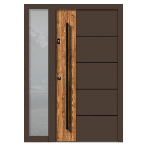Porte d'entrée - H191E+ST - DOORS, d.o.o. - en bois / battante / contemporaine