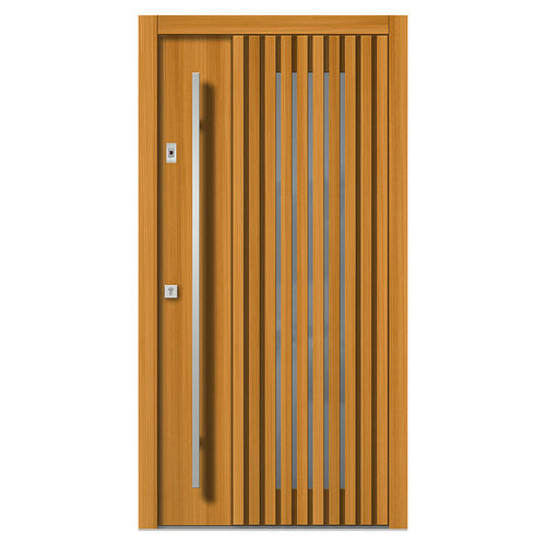 Porte d'entrée - H195 - DOORS, d.o.o. - en bois / battante / contemporaine