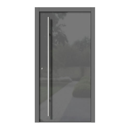 Porte d'entrée - H301 - DOORS, d.o.o. - en bois / en verre / battante