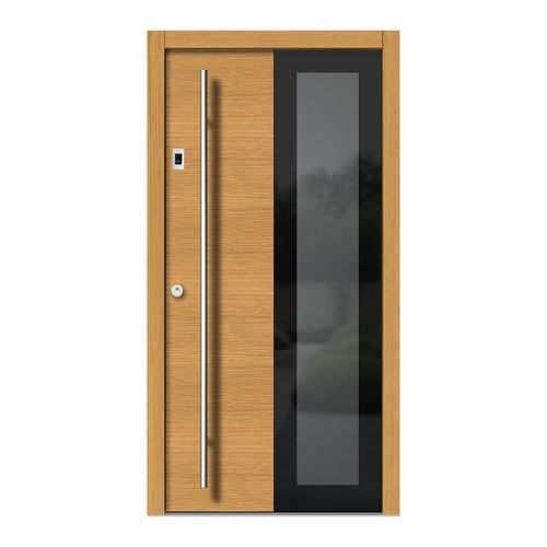 Porte d'entrée - H305 - DOORS, d.o.o. - en bois / en verre / battante