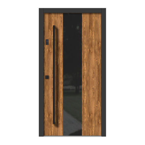 Porte d'entrée - H306 - DOORS, d.o.o. - en bois / en verre / battante