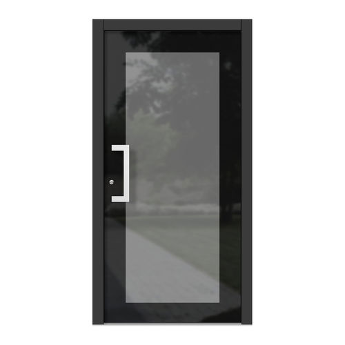 Porte d'entrée - H309 - DOORS, d.o.o. - en bois / en verre / battante