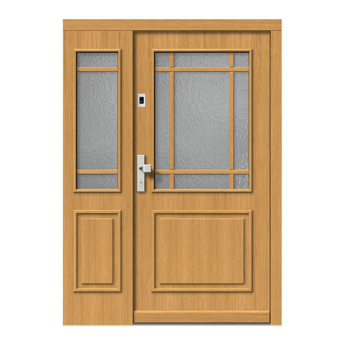 Porte d'entrée - H503+ST - DOORS, d.o.o. - en bois / battante / classique