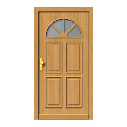 Porte d'entrée - H506 - DOORS, d.o.o. - en bois / battante / classique
