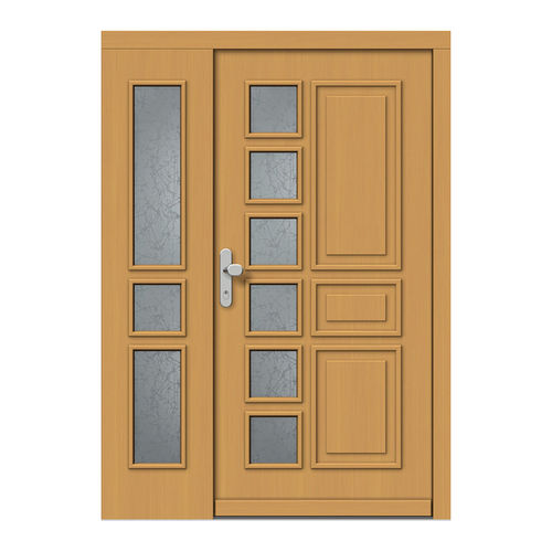 Porte d'entrée - H535+ST - DOORS, d.o.o. - en bois / battante / classique