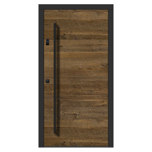 Porte d'entrée - H401 oak 4E - DOORS, d.o.o. - en bois / battante / vintage