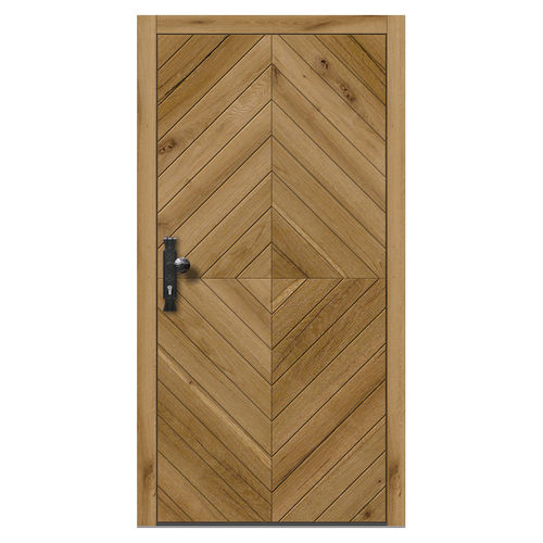 Porte d'entrée - H402 oak 2E - DOORS, d.o.o. - en bois / battante / vintage