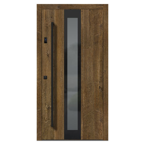 Porte d'entrée - H407 oak 4E - DOORS, d.o.o. - en bois / battante / vintage