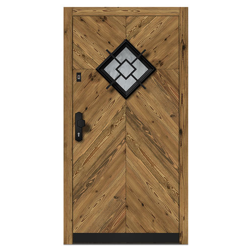 Porte d'entrée - H410 spruce 3B - DOORS, d.o.o. - en bois / battante / vintage