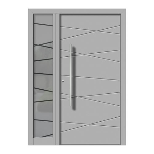 Porte d'entrée - HA105+ST - DOORS, d.o.o. - en bois / en aluminium / battante