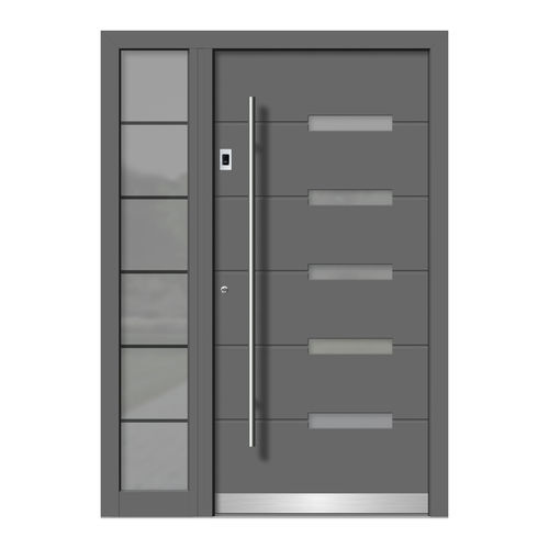 Porte d'entrée - HA119+ST - DOORS, d.o.o. - en bois / en aluminium / battante