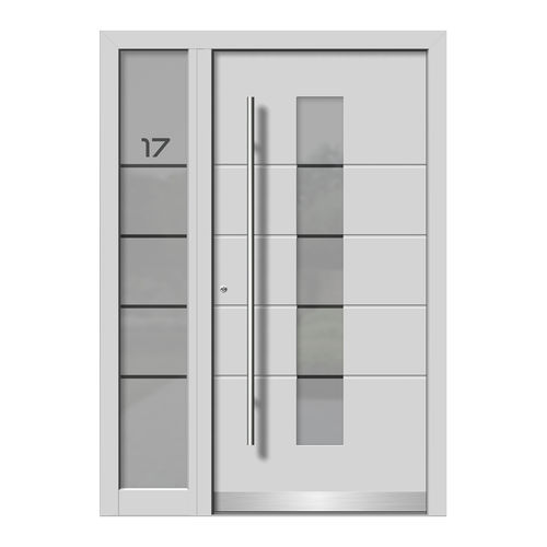 Porte d'entrée - HA125+ST - DOORS, d.o.o. - en bois / en aluminium / battante
