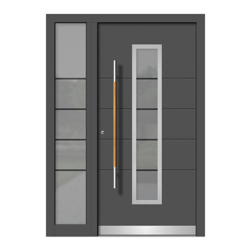 Porte d'entrée - HA125E+ST - DOORS, d.o.o. - en bois / en aluminium / battante
