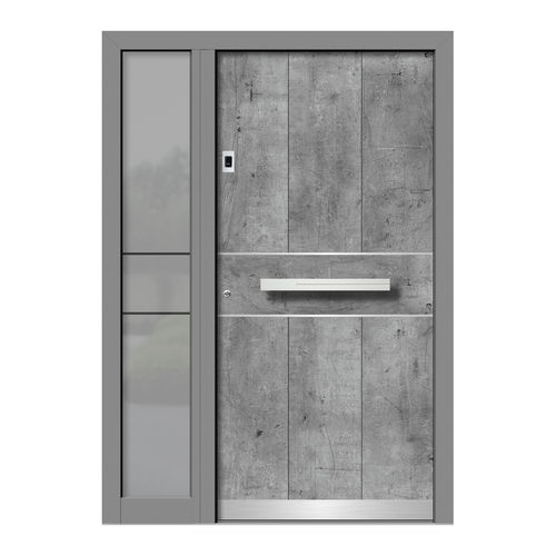 Porte d'entrée - HA145E+ST - DOORS, d.o.o. - en bois / en aluminium / battante