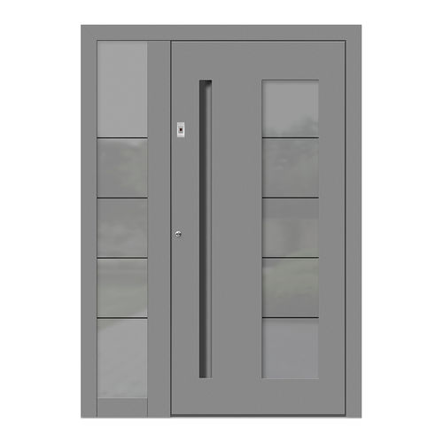 Porte d'entrée - HA146+ST - DOORS, d.o.o. - en bois / en aluminium / battante