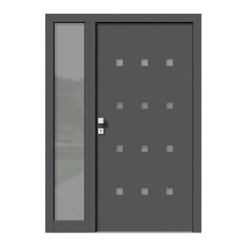 Porte d'entrée - HA151+ST - DOORS, d.o.o. - en bois / en aluminium / battante